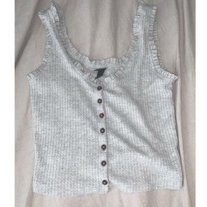 Wild fable tank top with buttons